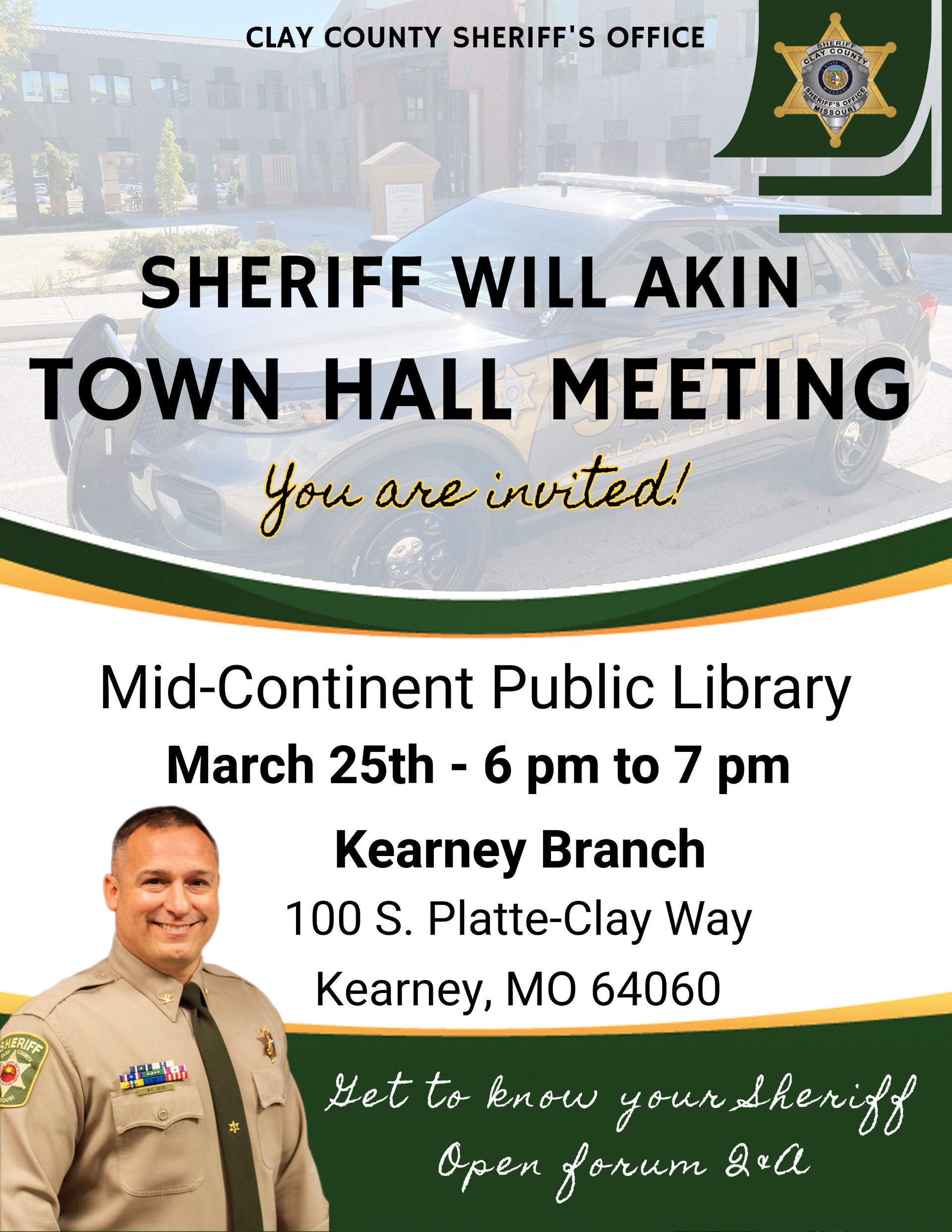 Town Hall Meeting with Sheriff Akin