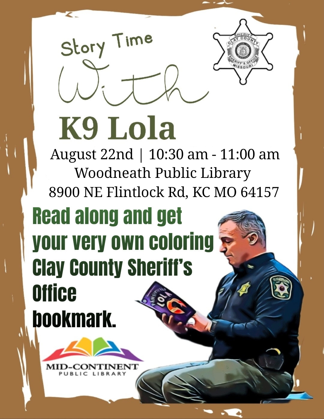 Story Time with K9 Lola - Woodneath