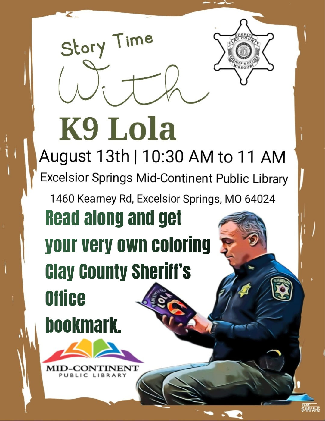 Story Time with K9 Lola - Excelsior Springs